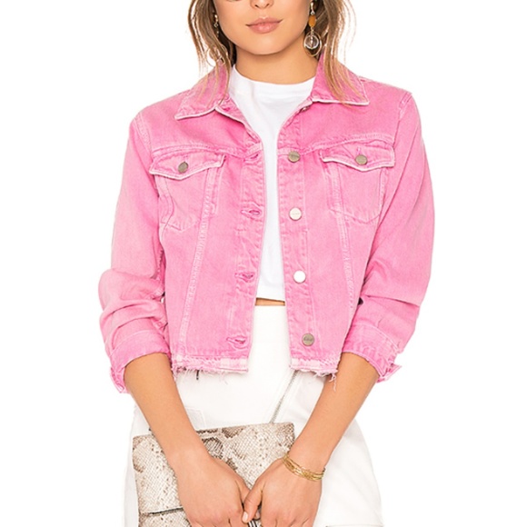 sanctuary pink denim jacket